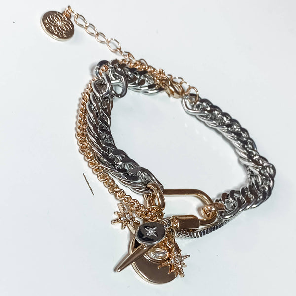 Horn & Evil Eye Bracelet