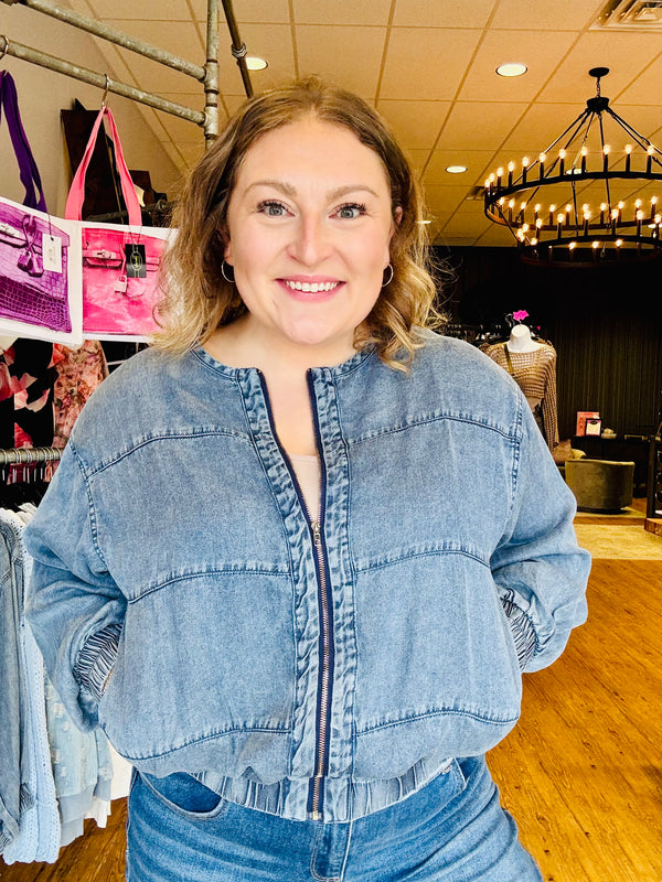 Denim Bomber