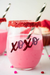 XOXO Wine Glass