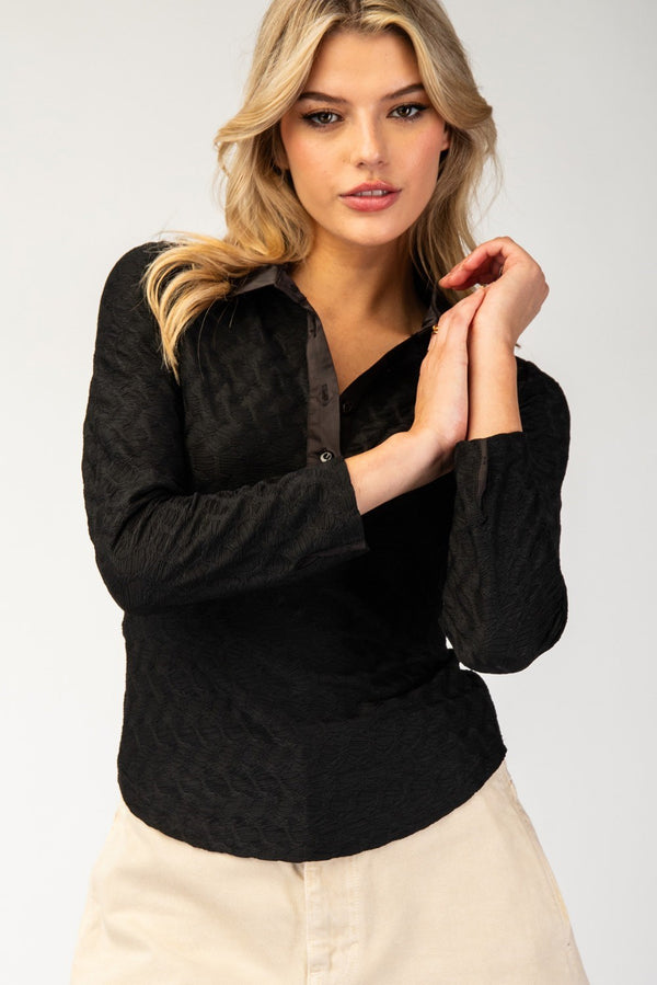 Textured Henley