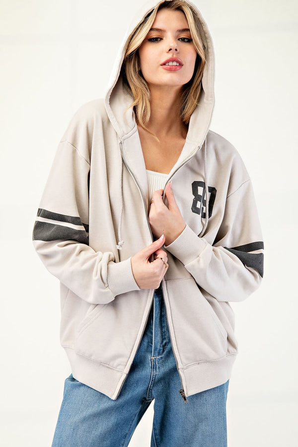 Varsity Zip Up Jacket
