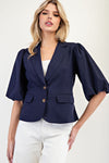Bubble Sleeve Blazer