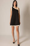 Contrast Tie Strap Mini Dress