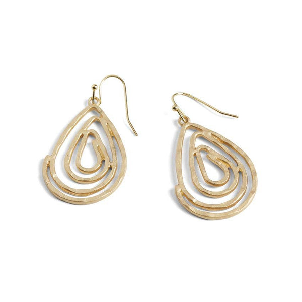 Swirl Teardrop Earrings