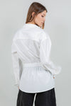 Poplin Belted Button Down