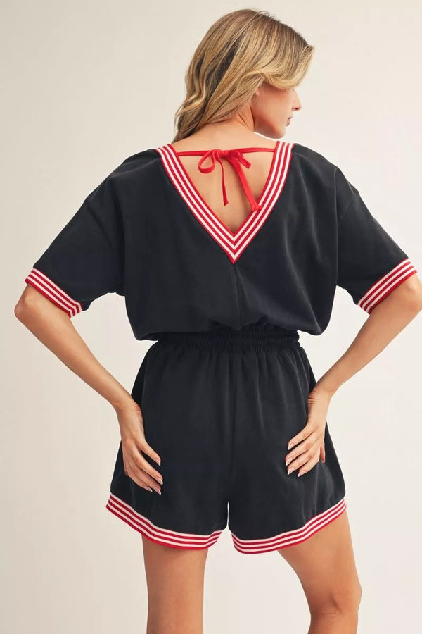 Stripe Accent Romper