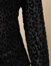Leopard Mesh Layer Top