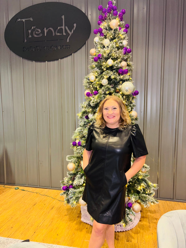 Sloane Leather Dress