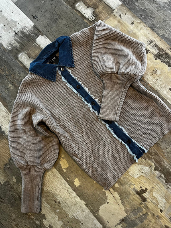 Dual Texture Cardigan