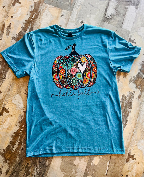 Boho Pumpkin Tee - A Trendy Original