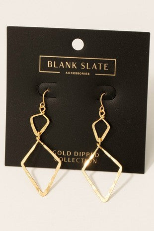 Double Diamond Earrings