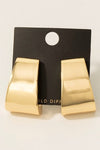 Wide J Earrings