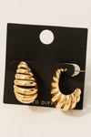 Spiral J Earrings