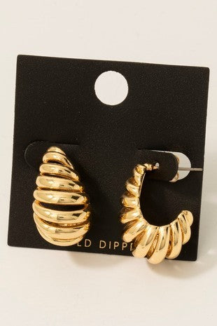 Spiral J Earrings