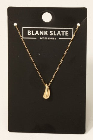 Dainty Tear Pendant Necklace