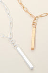 Matte Bar Necklace