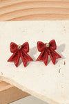 Glitter Bow Earrings