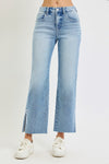 High Rise Crop Embroidered Jean by Risen