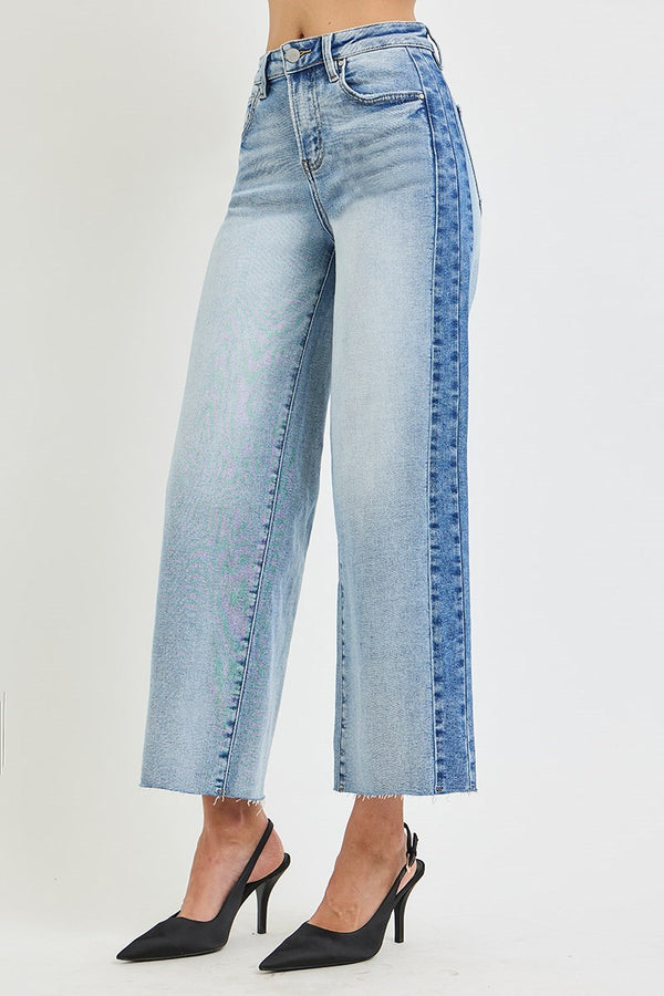 Side Contrast Jeans by Risen