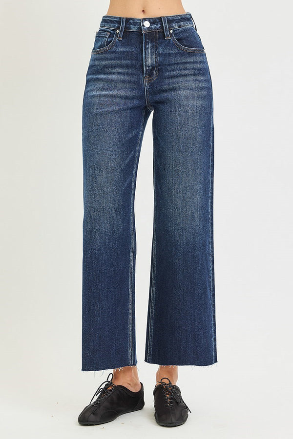 Deep Blue Wide Jean by Risen