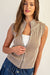 Full Zip Sleeveless Sweater