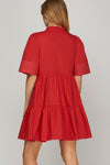 Contrast Stitch Dress