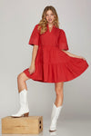 Contrast Stitch Dress