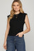 Sleeveless Shoulder Pad Top