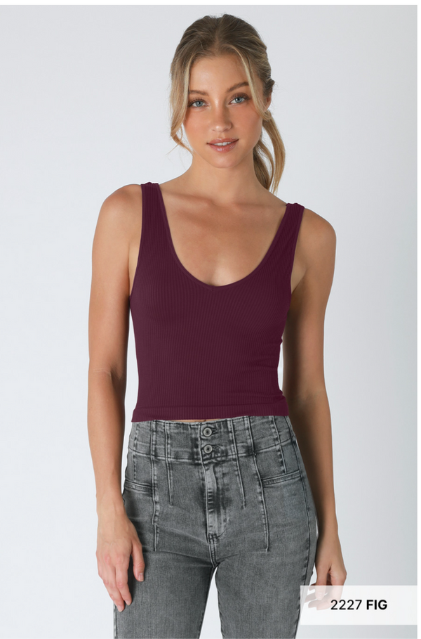 V/Scoop Reversible Crop
