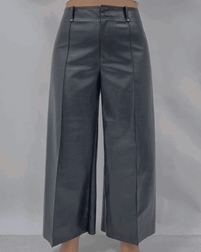 Faux Leather Flare Pants