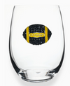 Football Stemless Wine Glass
