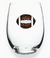 Football Stemless Wine Glass