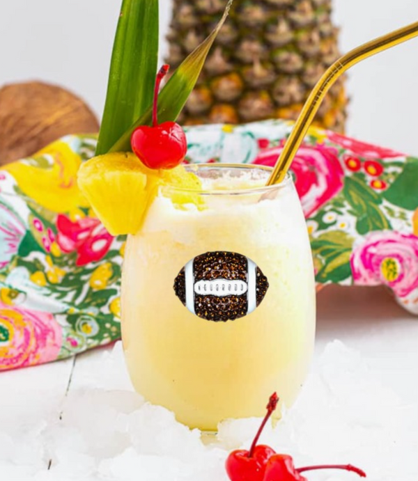 Football Stemless Wine Glass