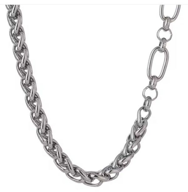 Silver Split Chain Necklace