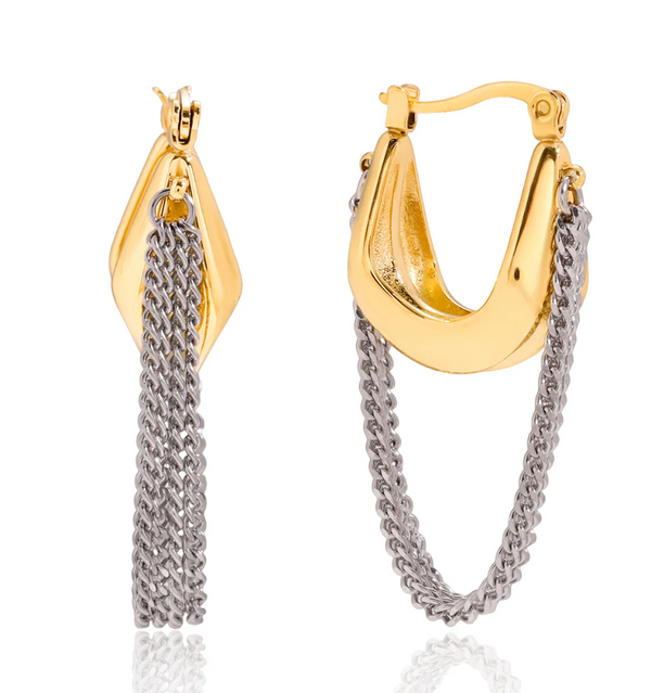 Two Tone Court Chain Hoops