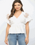 Embroidered V Neck