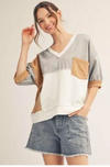 Multi Color Block Top