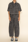 Washed Wide Leg Pants