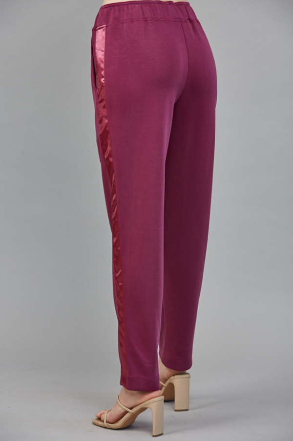 Satin Trim Lounge Pants