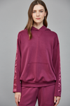 Satin Trim Hoodie