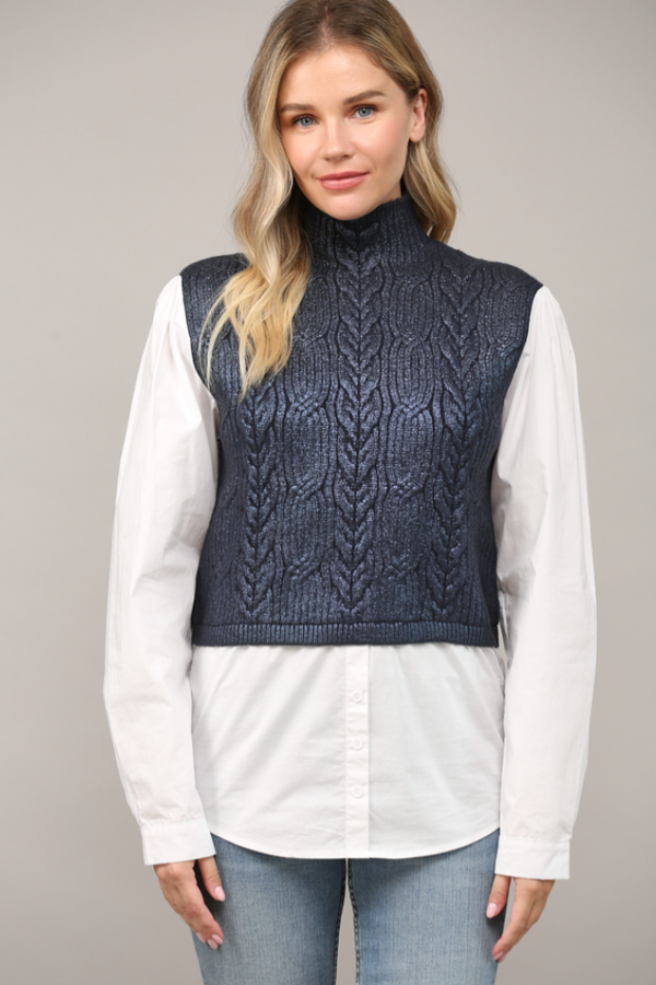 Twofer Sweater Vest