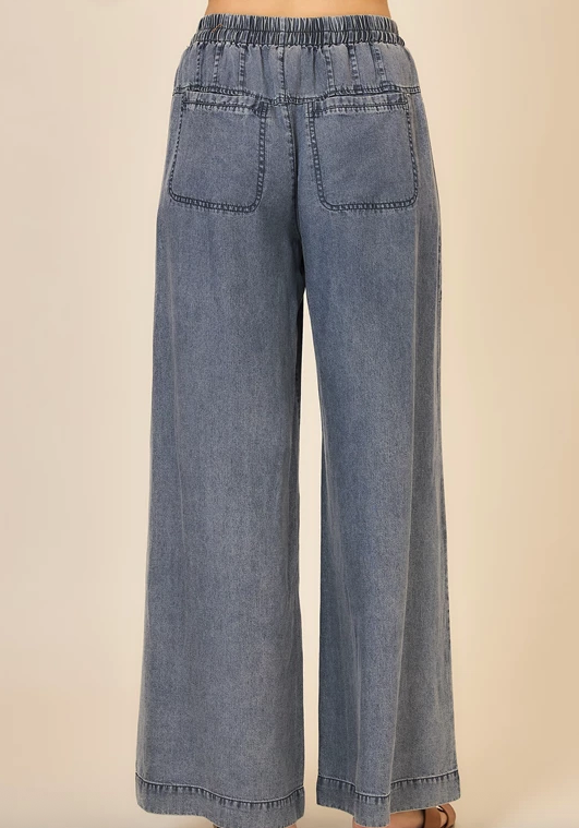 Chambray Wide Leg