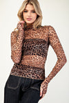 Sheer Leopard Top