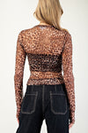Sheer Leopard Top