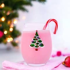 Christmas Tree Wine Glass