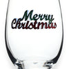 Merry Christmas Wine Glass