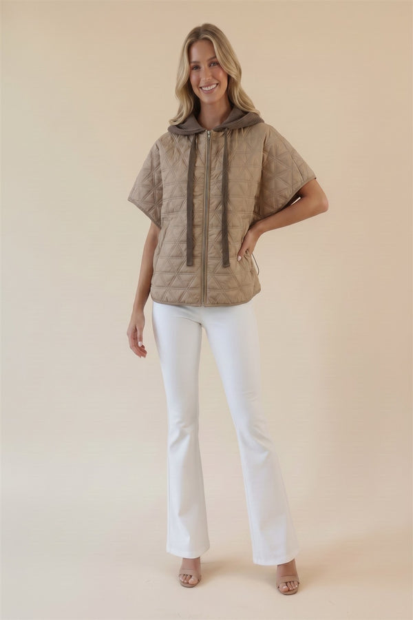 Quilt Hoodie Vest