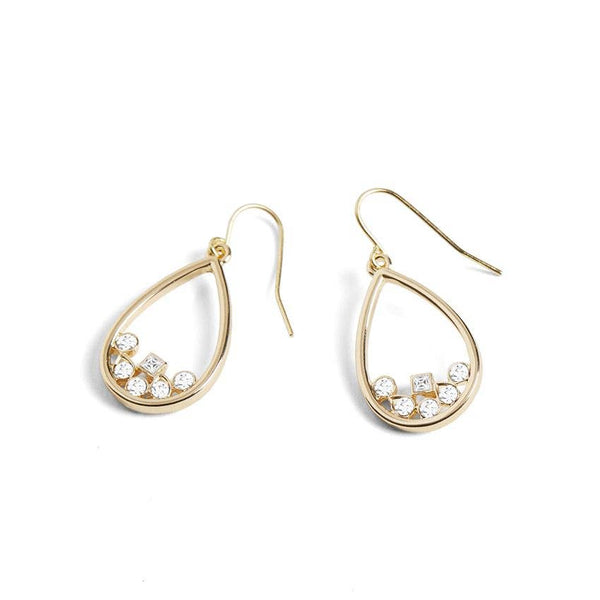 Stone Teardrop Earrings