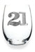21st Birthday Wine Glass