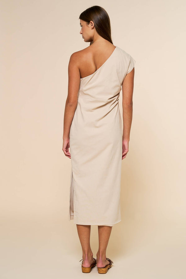 Flower Shoulder Midi Dress